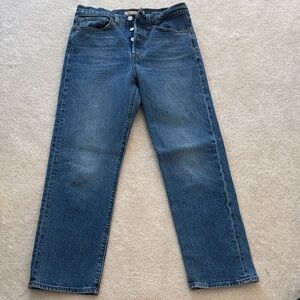 Levi’s wedgie straight crop jeans
